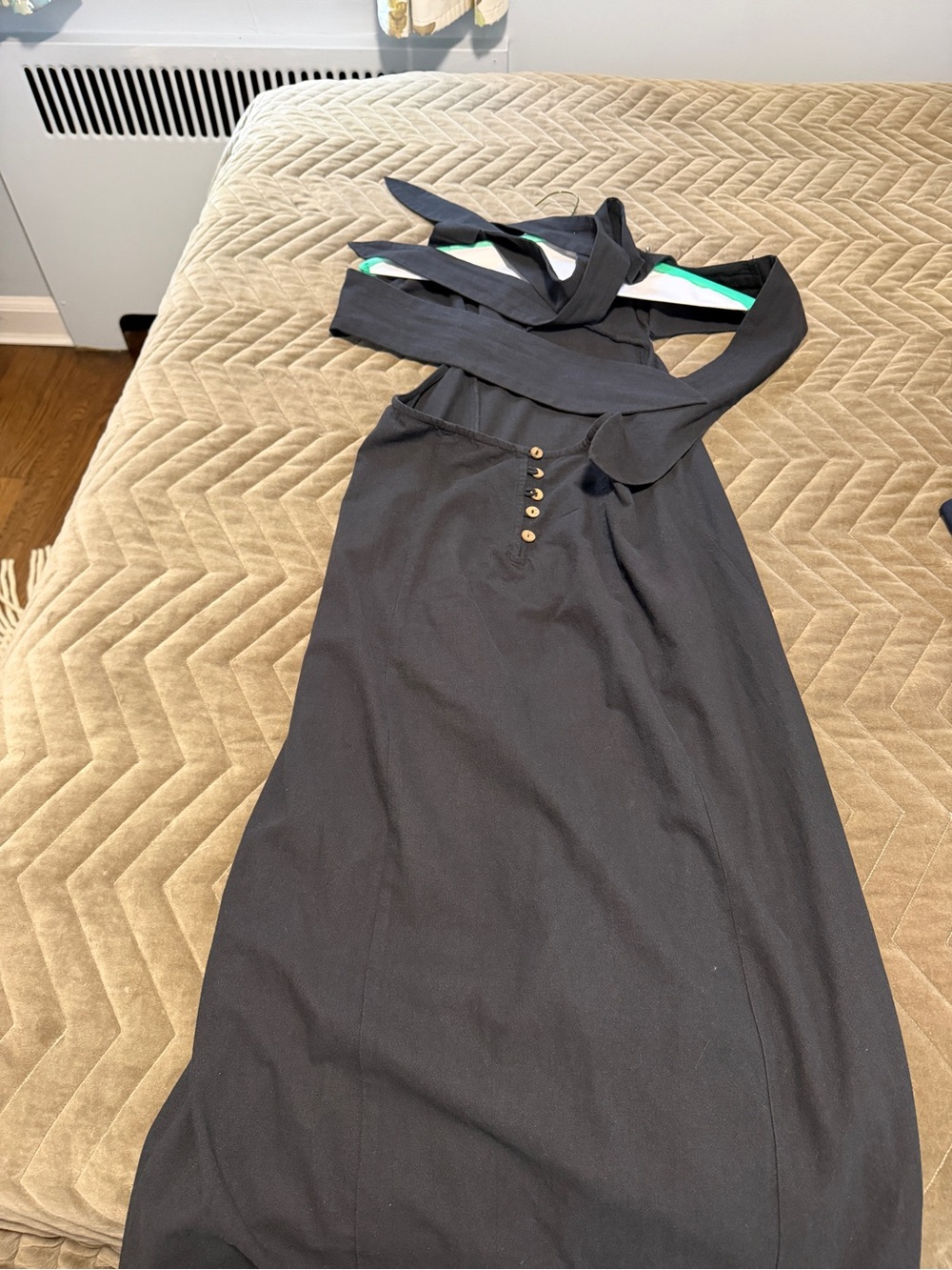 Free People Black Halter Tie Back Maxi Dress - Picture 5 of 6